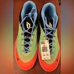 Men’s Adidas Lime Burst 10th Signature Damian Lillard Shoe. Sz14. Brand New.